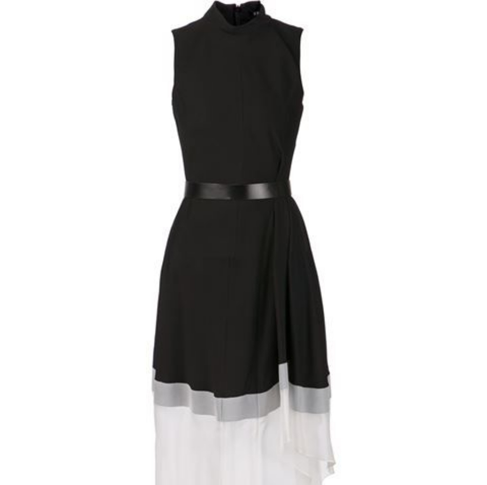 Sold Out Theory Color Block Dress SZ0 - Picture 2 of 6